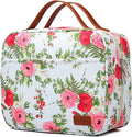 Bosidu Hanging Travel Toiletry Bag, Large Capacity Cosmetic Travel Toiletry Organizer for Women with 4 Compartments & 1 Sturdy Hook, Perfect for Daily Use/Christmas