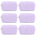 SOIDRAM Makeup Bag Preppy Cosmetic Bag Bulk Makeup Pouch Personalize Travel Toiletry Bag Organizer Cute DIY Makeup Brushes Storage Bag for Women