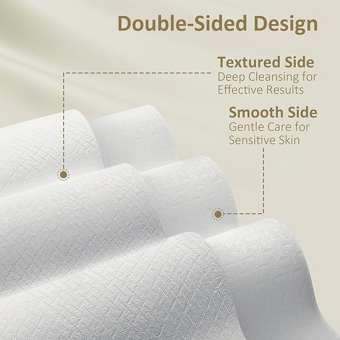 Ourmed Life Disposable Face Towels, 10 x 12 in XL Facial Towels, 120 Count