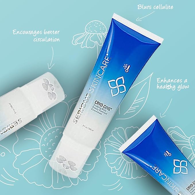 Serious Skincare Cryo-Cinq Firming Body Cream for Firmer, Smoother Arms & Legs, Helps Control Crepe & Cellulite, Skin Tightening for Stretch Marks, Cold Sculpt Lift Slimexir Body Moisturizer, 8 oz