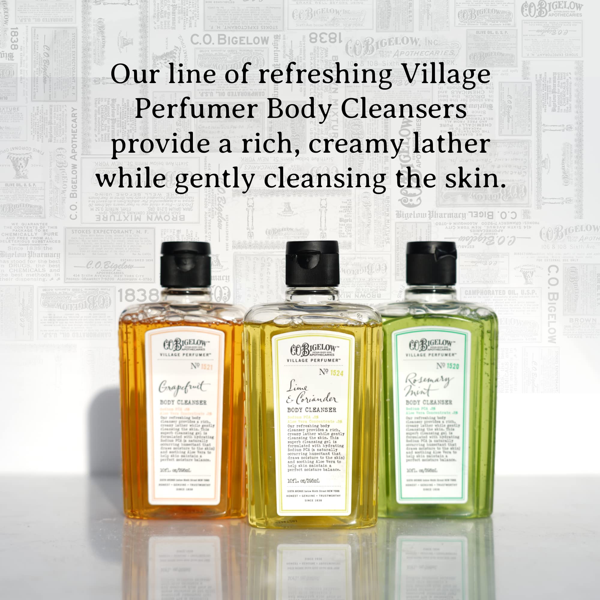 C.O. Bigelow Rosemary Mint Body Wash, 10 fl oz