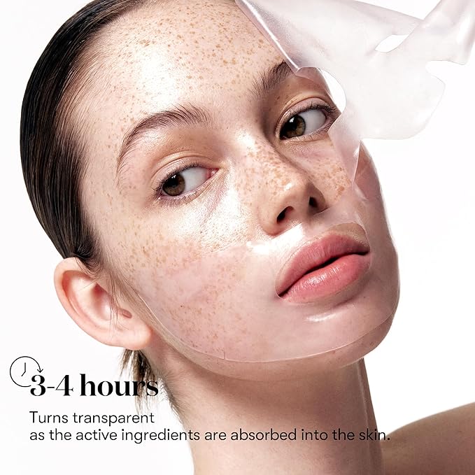 VT COSMETICS Collagen Reedle Shot 100 2-Step Hydrogel Mask (34.5g x 4ea), Firming & Elasticity Care, Exosome 500Da, Fine Lines, Hydrating Overnight Melting Mask, Korean Skincare, Facial Gel Mask