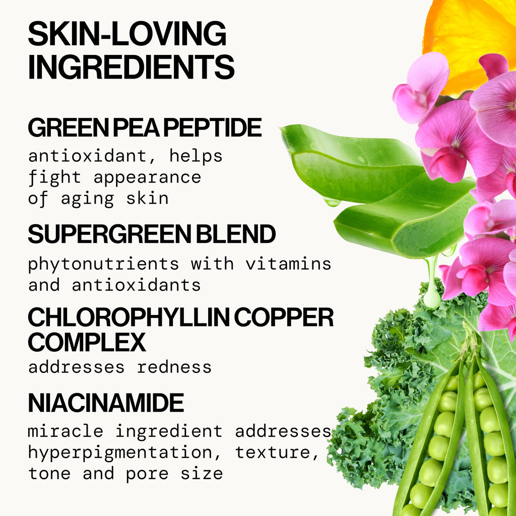 Pacifica Kale Smoothie Face Lotion, Refining Skincare, Face Moisturizer, Niacinamide, Vitamin C and E, Minimize Pores, Face Serum, For All Skin Types, Oily, Combination, Vegan, 1.7 fl oz (1 Count