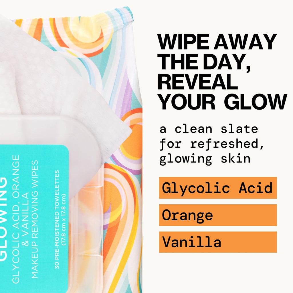 Pacifica Vegan Face Cleansing Wipes, Makeup Remover Wipes w/Glycolic Acid, Aloe Vera & Coconut Water Exfoliating & Hydrating Facial Towelettes for All Skin Types (120 Count) Clean Beauty Cruelty-Free