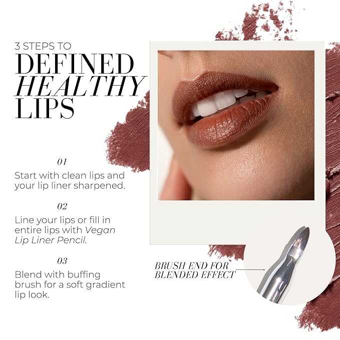 FITGLOW Beauty Vegan Lip Liner Pencil, Root, 1.1g