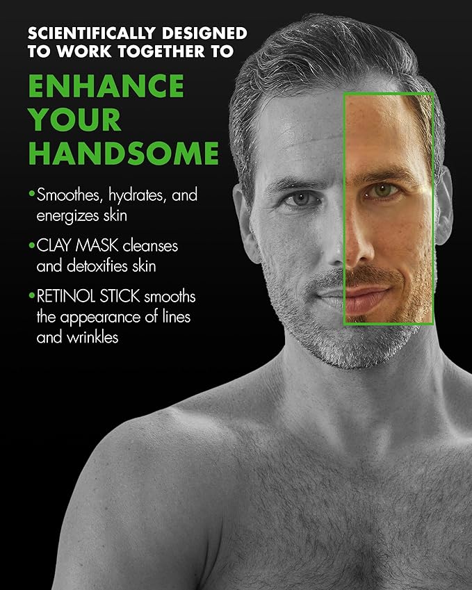 Tiege Hanley Anti-Aging Men's Skin Care Set, 90-Day, 6 Piece Kit