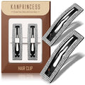 Kanprincess Rhinestone and Crystal Hair Clips 2-Pack, Sparkly Barrettes & Elegant Bling Accessories for Women & Girls(Set1)