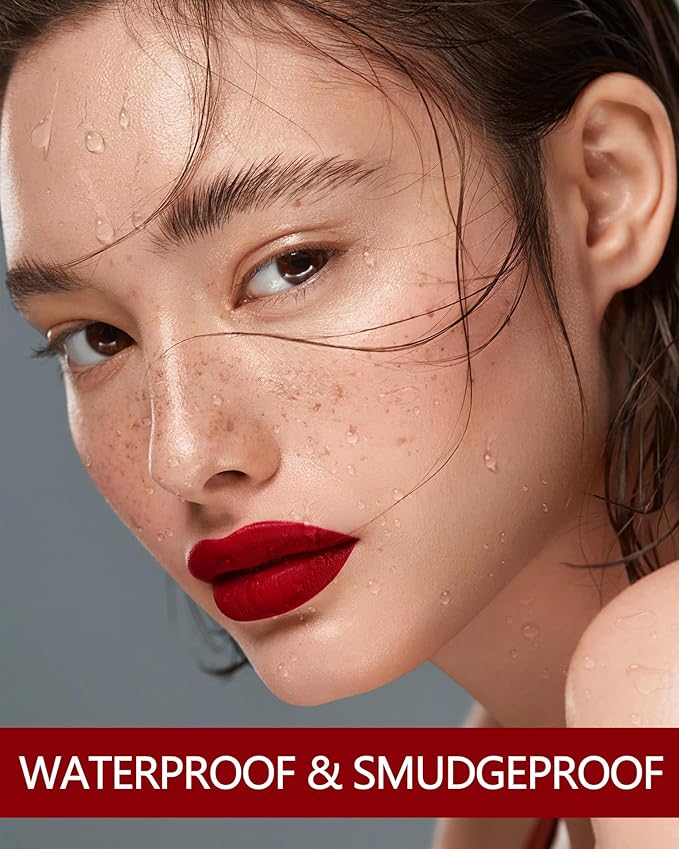 MAKI YIKA Red Lipstick Matte Liquid for Women Color Stay Long Lasting Lipsticks