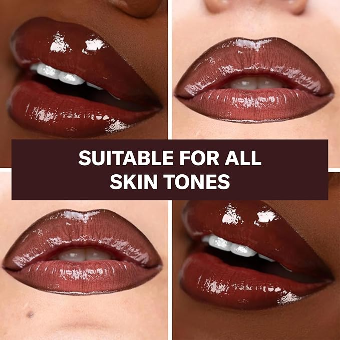 The Lip Bar - Lip Gloss, Flyy Girl (Rich Brown) - Gloss Up Sheer Finish - Smooth, Not Sticky Formula - Moisturizing Coconut Oil, Olive Oil, Argan Oil & Vitamin E - Vegan & Cruelty Free -.30 fl oz