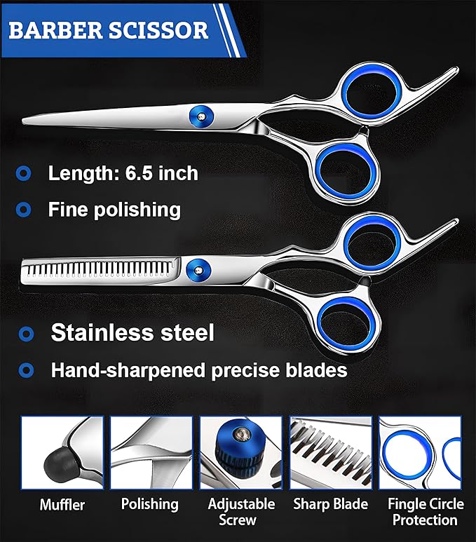 MEUUT Thinning Shears Hair Cutting Scissors 3 Pcs Set for Hair Cutting