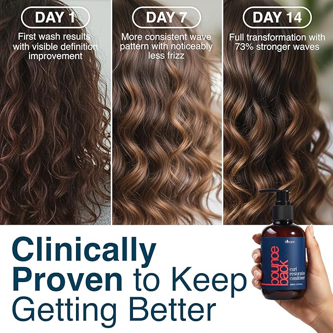 Bounce Style Curl Restoration Conditioner | Deep Cleansing Hydrating Curl Treatment for Curly Hair Women