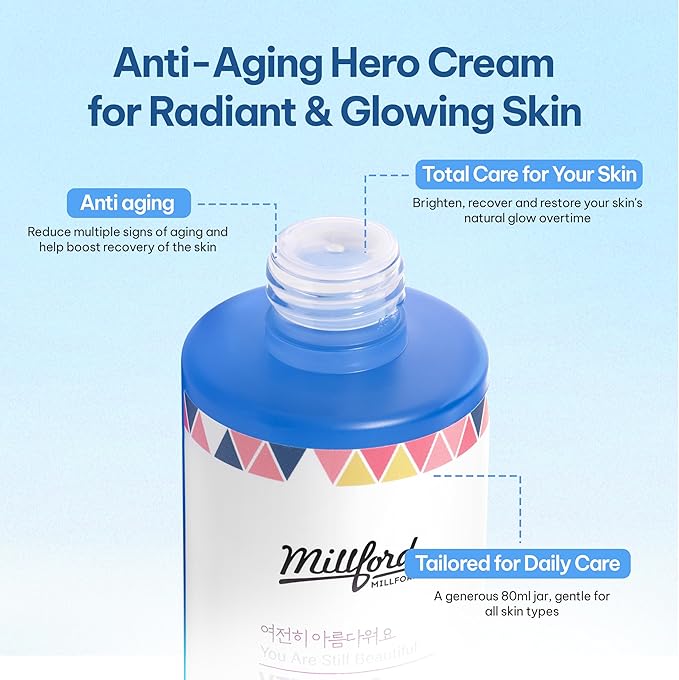 Millford Vita A & Collagen Rich Toner 200ml/6.76 fl.oz - Anti-Aging Retinol Face Toner with Marine Collagen & Panthenol for Fine Lines, Wrinkles, Elasticity & Deep Hydration, Korean Skincare