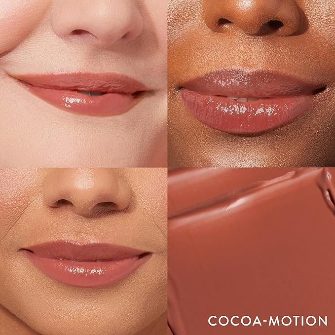 LAURA GELLER NEW YORK Jelly Balm Tinted Lip Balm – Cocoa-Motion – Hydrating Lip Color with Shine Finish – Squalane & Vitamin E – Buildable Sheer to Medium Coverage – Vegan & Cruelty-Free