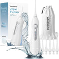 AquaSonic Aqua Flosser - Cordless Rechargeable Water Flosser for Teeth - Waterproof, Portable Oral Irrigator for Dental Cleaning with 5 Jet Tips – Braces Home Travel
