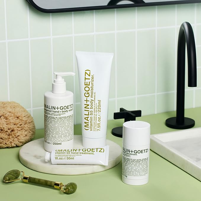 MALIN+GOETZ Hand + Body Wash | Gentle Foaming Cleanser with Botanical Extracts and Amino Acids | Hydrating, pH-Balanced, Unisex Scent | Vegan & Cruelty-Free (Bergamot, 8.5 Fl Oz)