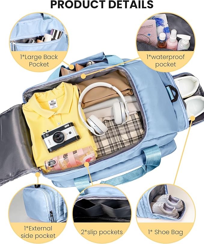 Festival Gifts for Daughter Friend Sister, Initial Gym Bags with Shoe Compartment, Dance Bag for Girls, Monogram Kid Overnight Bags, Small Travel Duffle Tote for Women (Letter B)