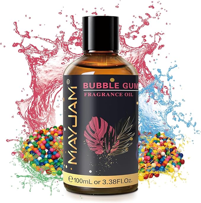 MAYJAM Bubble Gum Fragrance Oil for Diffusers for Home, 100ML/3.38FL.OZ