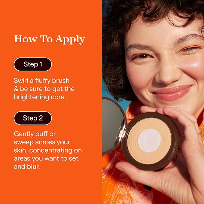 Live Tinted Hueskin Brightening Core Setting Powder, Light, Soft Matte