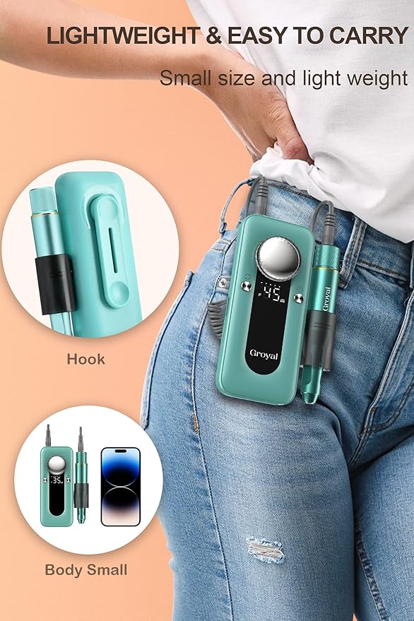 Professional Electric Nail Drill Kit 45000RPM Cordless Nail File