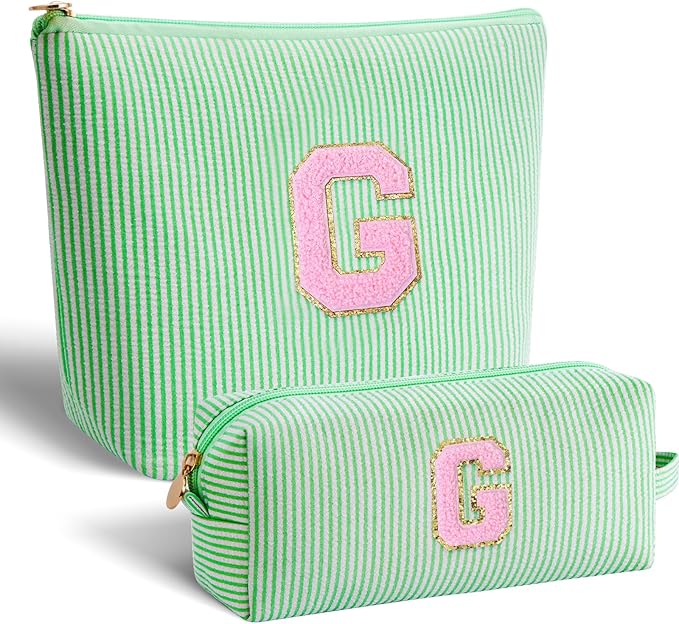 Btffitting Gifts for Teen Girls Women - Birthday Gifts for 10 11 12 13 14 15 16 17 18 Years Old Girl,Makeup Bag Cosmetic Bag,Teacher Gift Trendy Stuff Toiletry Bag - Green,G