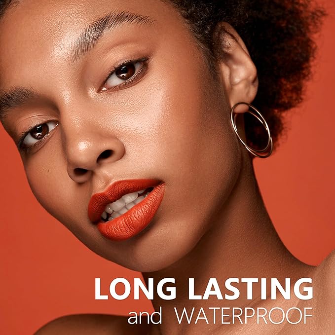 HANLADY Orange Lipstick Long Lasting Lipsticks for Women Smudgeproof