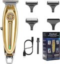 KEMEI Professional Beard & Hair Trimmer for Men Cordless T-Blade Trimmers