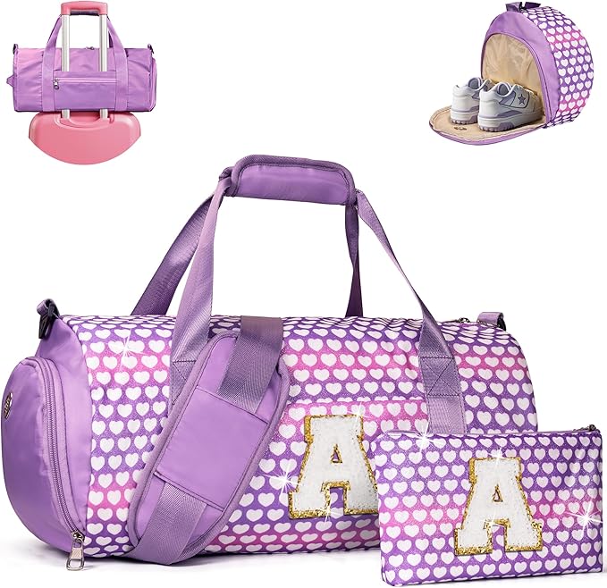 Vogewood Customized Birthday Gift for Kid, Girls Glitter Shimmer Dance Bag