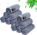 Face Wash Cloths 12 Pack,Reusable Makeup Remover Towel,10''x10'',Slate Blue