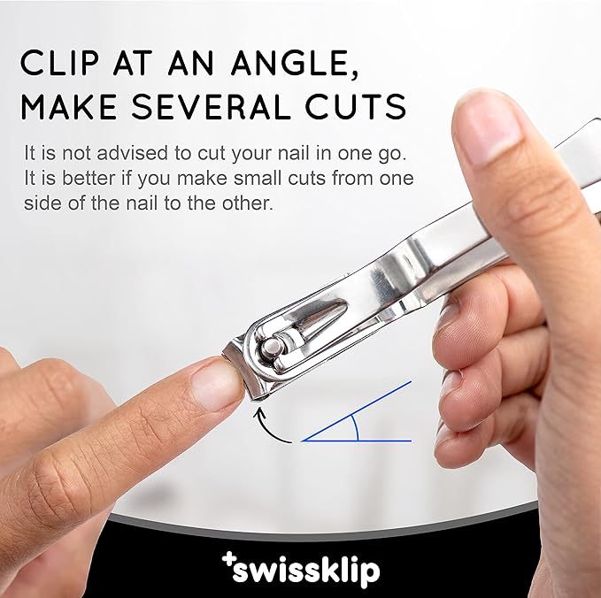 Swissker by Swissklip Nail Clippers for Men & Women – 360 Rotating