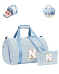 Vogewood Girls Travel Duffle Bag, Toddler Birthday Gift, Initial Duffel Bag