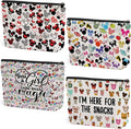 4Pcs Cute Cartoon Print Makeup Bag Magic Cartoon Mouse Cosmetic Bag