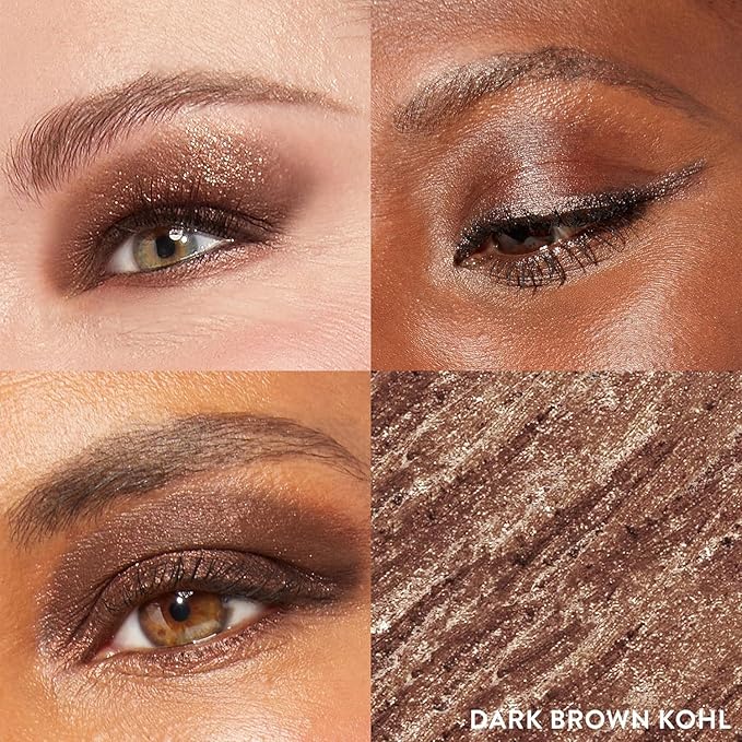 LAURA GELLER NEW YORK Kajal Longwear Kohl Eyeliner Pencil – Antique Bronze – Smooth, Blendable Application, Long-Wearing, Non-Creasing – Infused with Caffeine & Vitamin E – Built-In Sharpener