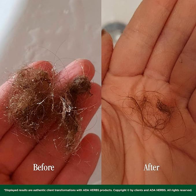ADA HERBS Hair Oil Mask Pre-Wash & Overnight 100% Natural Hair Growth Oil with Cold Pressed Argan, Castor, Jojoba, Rosemary, Vitamin E (8.45 Fl Oz)