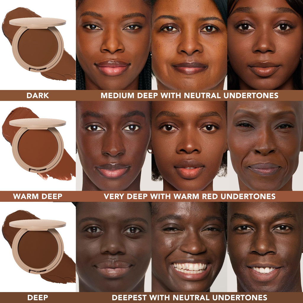 No Makeup Makeup Foundation & Brush Duo, Cream-Balm Formula, Deep