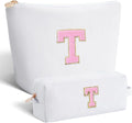 Btffitting Gifts for Teen Girls Women - Birthday Gifts for 10 11 12 13 14 15 16 17 18 Years Old Girl,Makeup Bag Cosmetic Bag,Teacher Gift Trendy Stuff Toiletry Bag - White,T