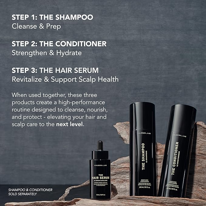 Caldera + Lab The Hair Serum | For Men, Fortifying, Scalp & Hair, 1.7 Fl Oz