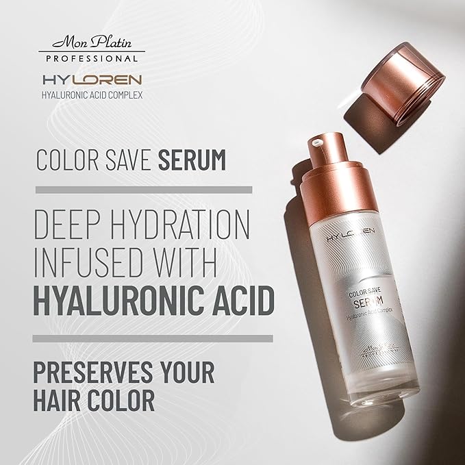 Color Save Serum with Hyaluronic Acid for Colored, Damaged, Repair Treatment, Prevents Fading, Anti Frizz for Soft, Shiny, Healthy Hair 50ml