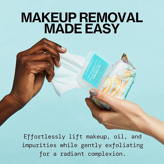 Pacifica Vegan Face Cleansing Wipes, Makeup Remover Wipes w/Glycolic Acid, Aloe Vera & Coconut Water Exfoliating & Hydrating Facial Towelettes for All Skin Types (120 Count) Clean Beauty Cruelty-Free