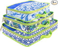 Lilly Pulitzer Packing Cubes Set of 3, Blue and Green Prints