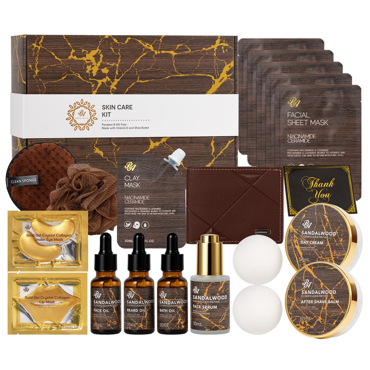 Gifts for Women & Men, 30Pcs Birthday Gift for Women, Face Skin Care Set