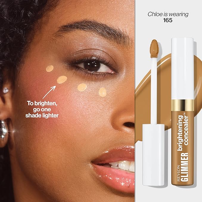 Revlon Glimmer Brightening Concealer, 165, 0.3 fl oz