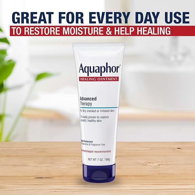 Aquaphor Advanced Therapy Healing Ointment, Skin Protectant, 7 OZ