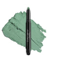 Color Mirror Cream Waterproof Hypoallergenic Eyeshadow Stick, long wear Metallic Glitter Matte Eye Shadow Pencil With Makeup Brush, Eye Brightener, 66 Mint Matte