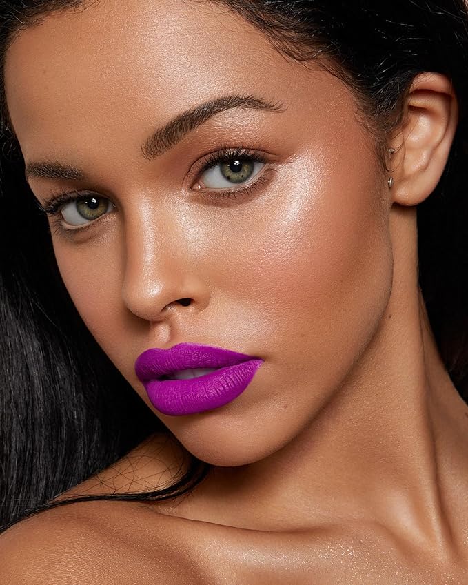 MAKI YIKA Purple Lipstick Matte Liquid for Women Color Stay Long Lasting Lipsticks