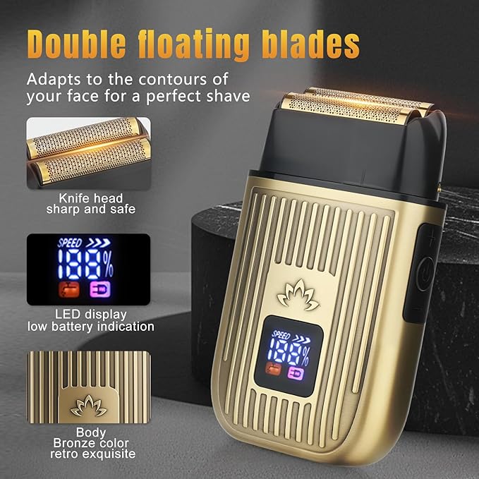 Bomxin Hair Clippers for Men,Beard Trimmer,Foil Shaver 4 in1 Barber Kit