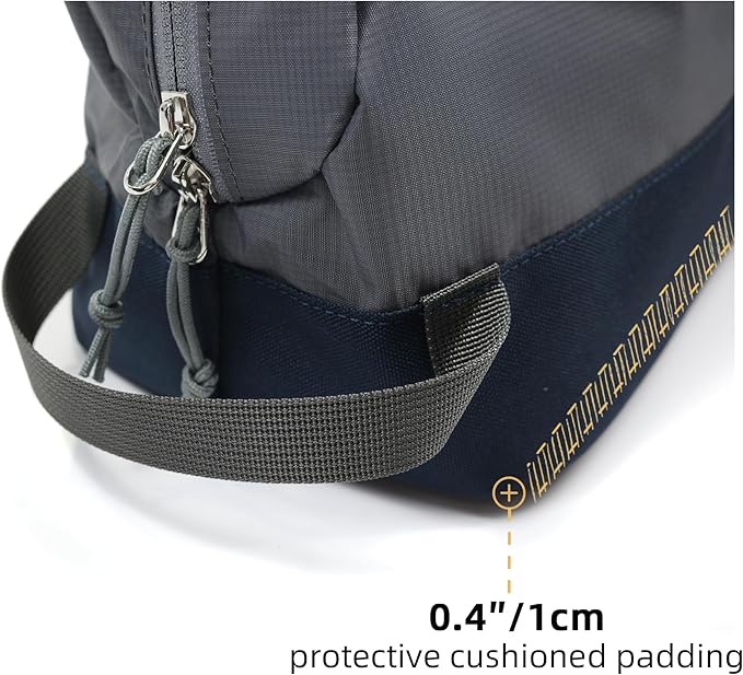 kalgoTeal Travel Toiletry Bag 8L, Large Packing Cube with Waterproof TPU Wet/Dry Compartment