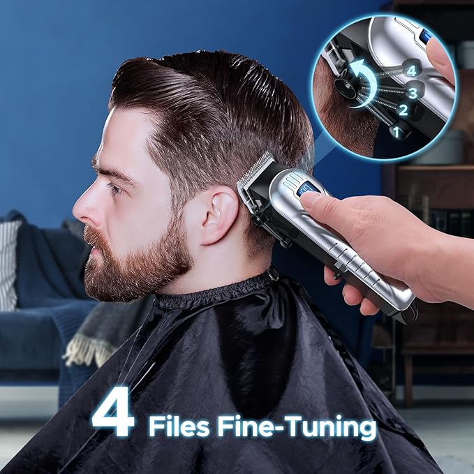 Hair Clippers for Men, Low Noise Professional Beard Trimmer Barber Clippers