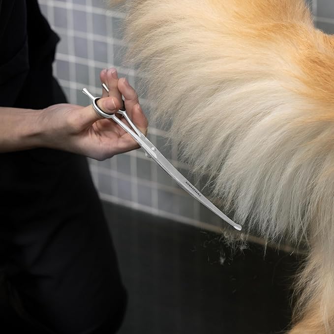 Tweezerman 9" Pet Grooming Shears-Safety Round Tips for Medium/Large Dogs