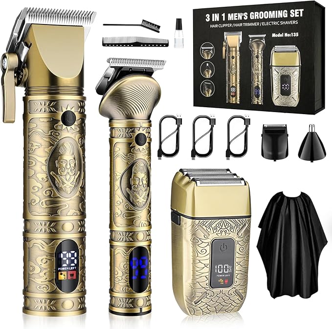 GSKY Professional Hair Clippers, Beard Trimmer for Men