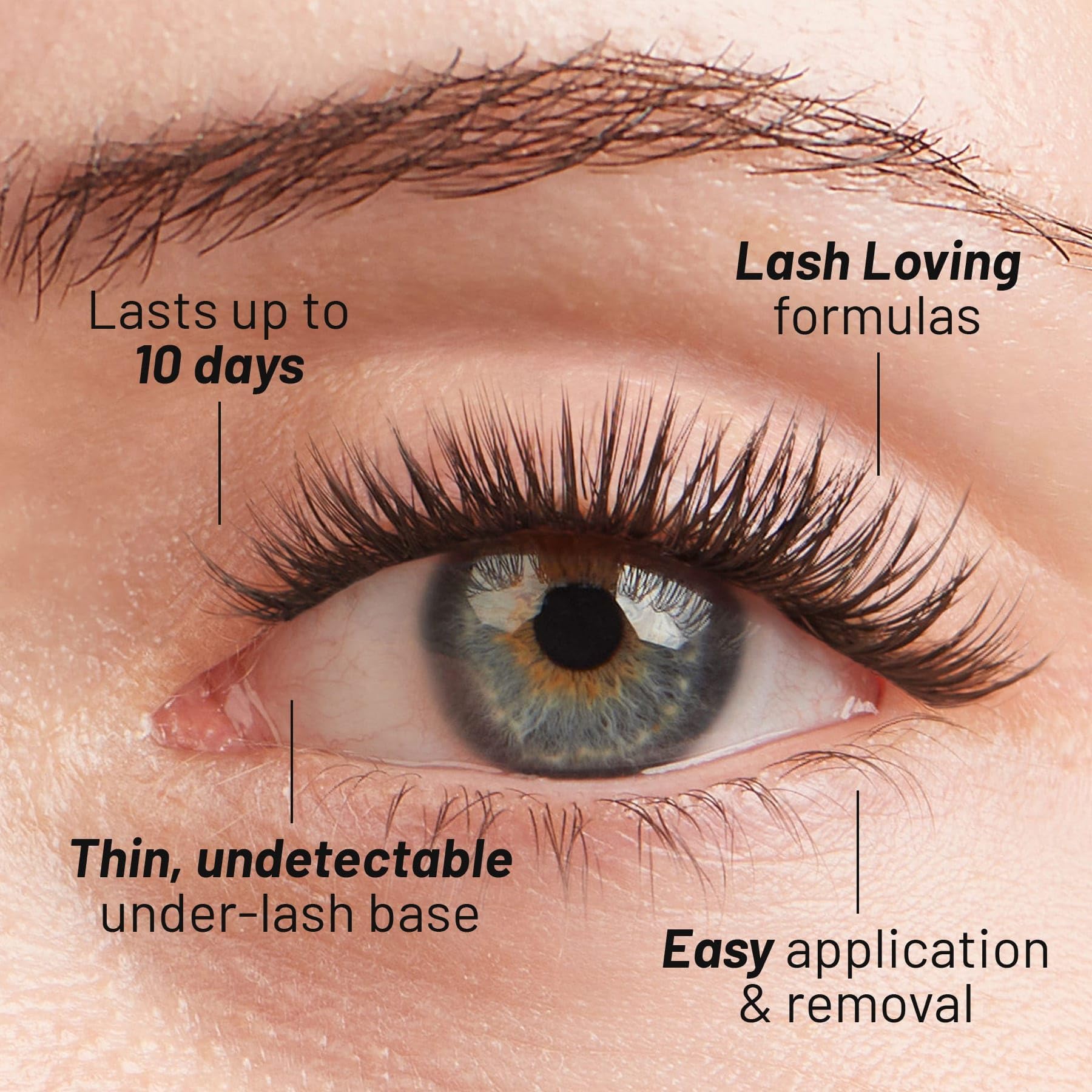 Lilac St Volume Lash Clusters for DIY Lash Extensions, Volume, 14mm